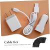 Yardenfun 1000pcs Black Plastic Coated Iron Wire Ties Durable Cable Wrap Organizer for Home Office and Travel Use Flexible Reusable Cord Tie Kit for Easy Organization view 2