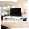 CIYODO Desktop Monitor Riser for Laptop Ergonomic Computer Stand with Extra Storage Space Sturdy White Design for Home Office Organization and Comfort view 2