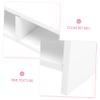 CIYODO Desktop Monitor Riser for Laptop Ergonomic Computer Stand with Extra Storage Space Sturdy White Design for Home Office Organization and Comfort view 4