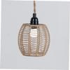 WOONEKY Natural Material Lampshade Ceiling Lamp Lampshade Weaving Lamp Shade Home Decor view 3