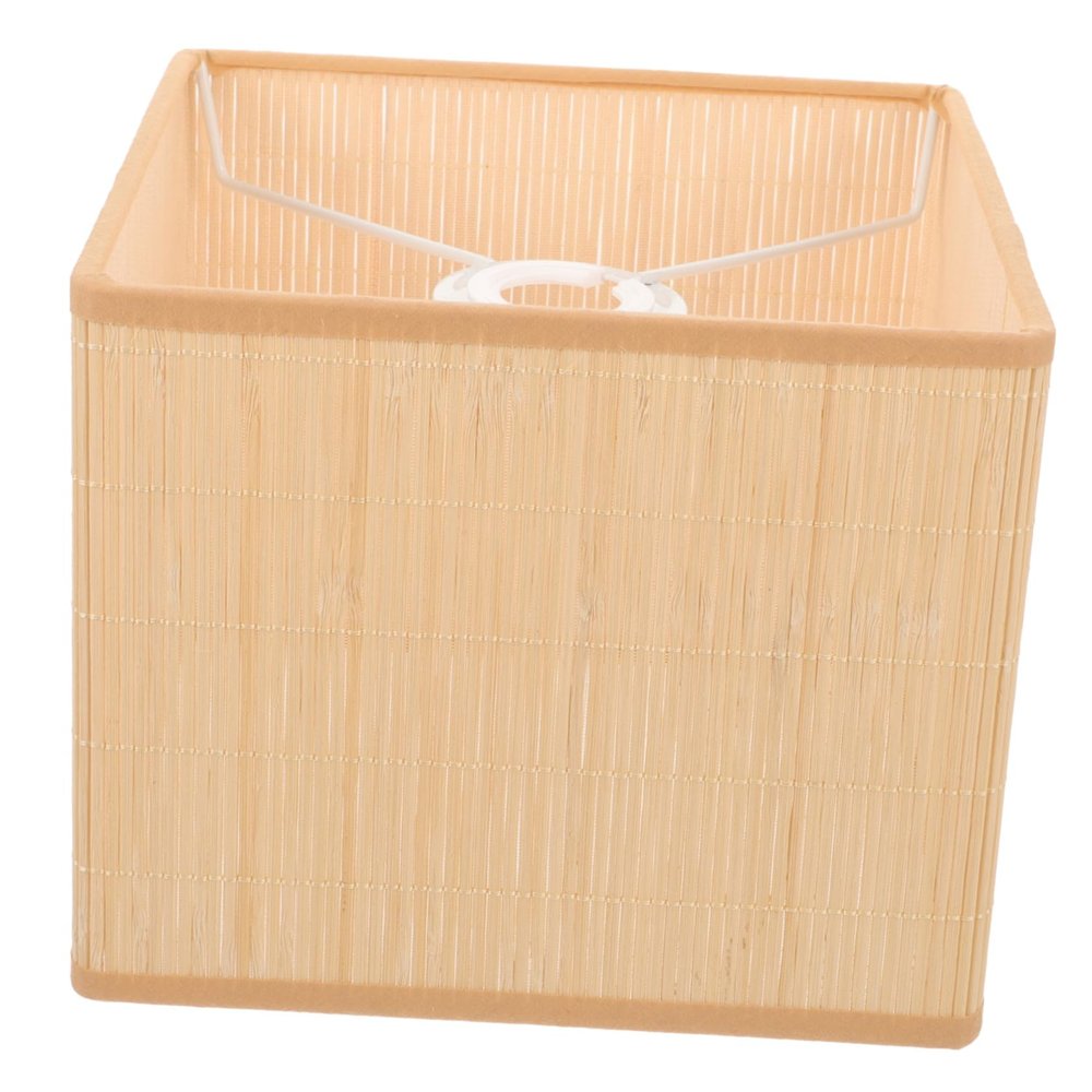 Bamboo Pendant Light Lampshade Iron Frame for E27 E14