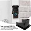 HOMSFOU 2pcs Doorbell Rain Cover Outdoor Protector for Home Doorbells Easy Installation Small Material for Fingerprint Devices and Access Control Systems view 3