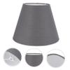 GRIRIW Chic Cloth Lamp Gray Fabric Light Cover for Home Stylish Lampshade for Table and Floor Lamps Housewarming Easy to Use and view 2