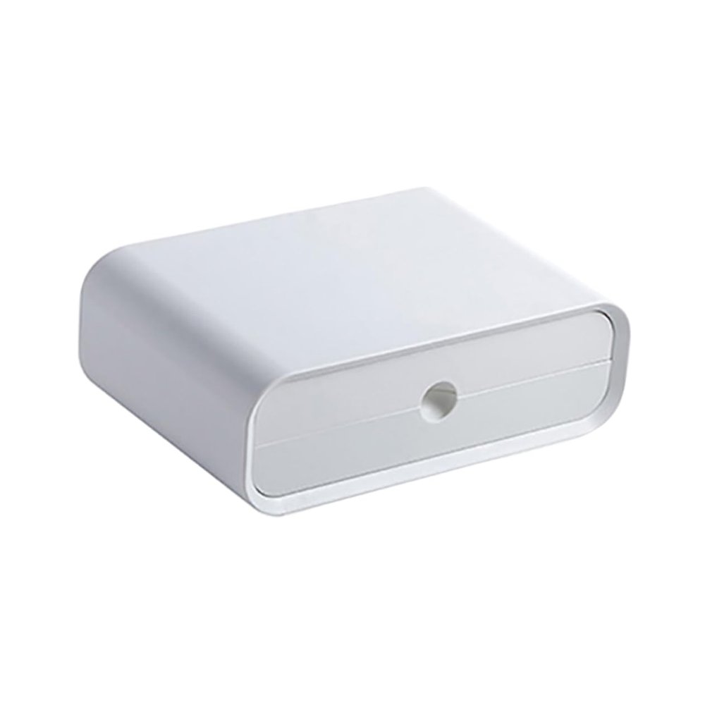 ARTIBETTER Multifunctional Desktop Monitor Stand Storage Organizer White Elevated Shelf for Computer Accessories and Organization for Home Office Setup