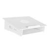 ARTIBETTER 1pc Laptop Cooling Stand Computer Display Rack Ergonomic Holder for Desk Use Space-Saving Storage White Small view 1
