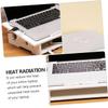 ARTIBETTER 1pc Laptop Cooling Stand Computer Display Rack Ergonomic Holder for Desk Use Space-Saving Storage White Small view 3