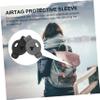 ARTIBETTER 2pcs Holder for Dogs Tracer Protective Cover Dog Bone Pattern GPS Collar Accessory Grey view 3