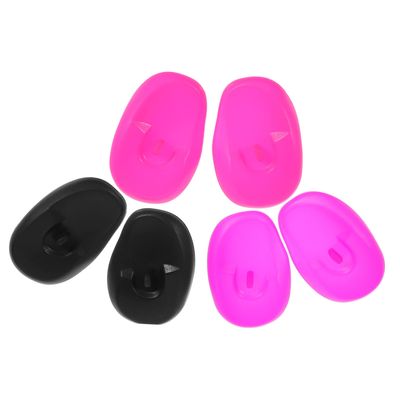 Silicone Ear Covers for Hair Dye and Dryer Heat, 3 Pairs