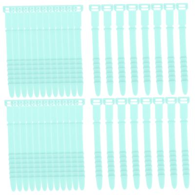 ARTIBETTER 50pcs Silicone Data Cable Organizer for Desktop Christmas Light Holder Softening Material Cord Winder Tidy up Charging Cords and Earphones