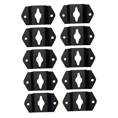 ARTIBETTER 10pcs Small Speaker Hook Corner Connector Bracket Wall Mount Bracket for Surround Speaker Hanger Hook Iron Plate Mount Accessory