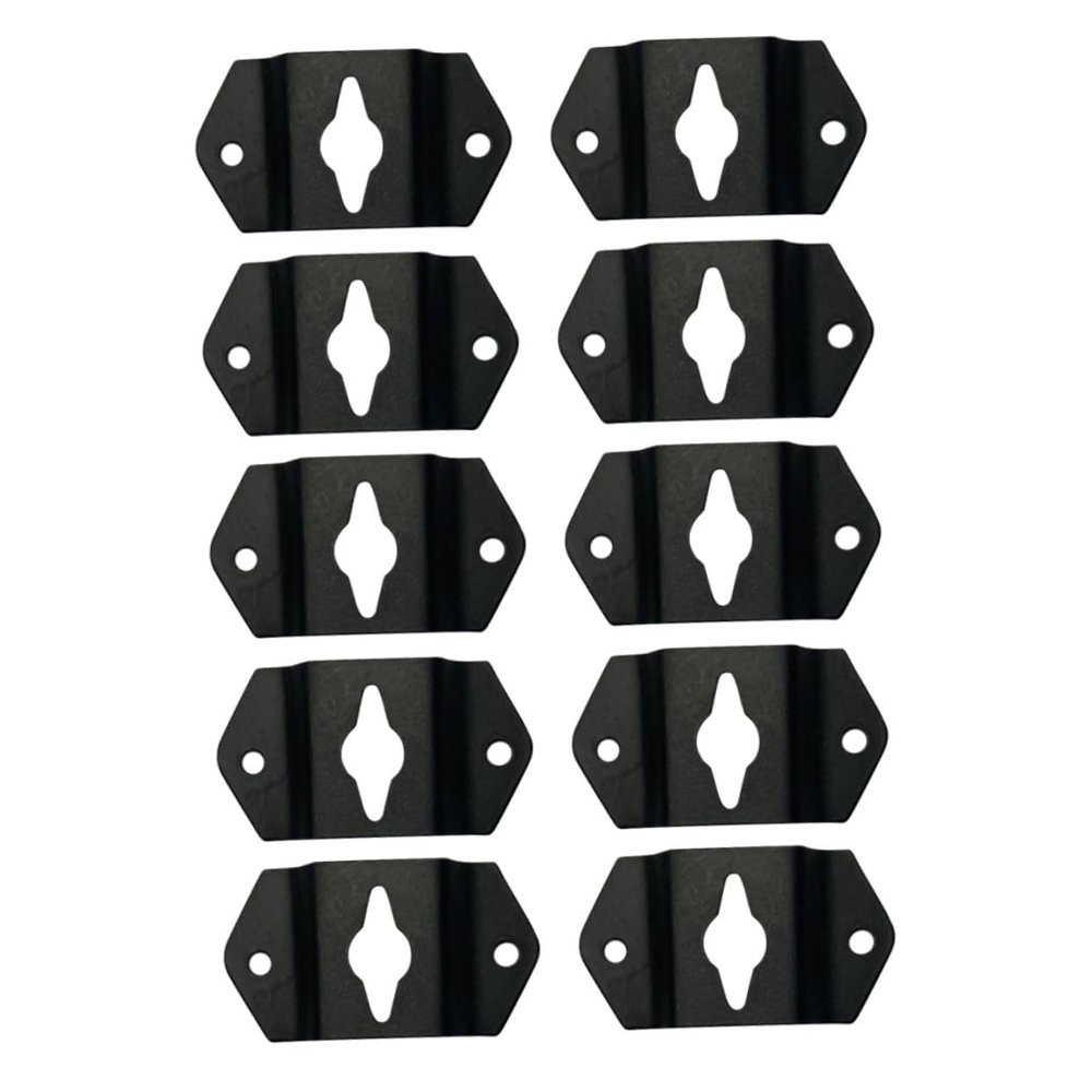 ARTIBETTER 10pcs Small Speaker Hook Corner Connector Bracket Wall Mount Bracket for Surround Speaker Hanger Hook Iron Plate Mount Accessory