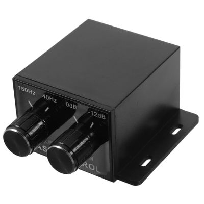 ULTECHNOVO Bass Knob for Car Audio Amplifier RCA Bass Control Knob Volume Level Controller for Speakers Upgrade