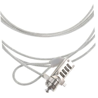 ARTIBETTER 1.8m Laptop Locking Cable Theft Security Lock for Laptops and Tablets Compatible Devices Material Easy One-Handed Fit for Home and Office