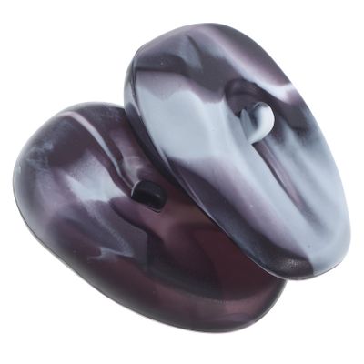 Outanaya 1pair Silicone Ear Covers for Hair Dyeing Hair Dye Earmuffs for Salon Use Comfortable and Dye Fits Ear Black White