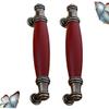 OSALADI 2pcs Retro Handle Cabinet Handles Chinese Style Classic Detail Easy to Install Wardrobe Pulls view 2