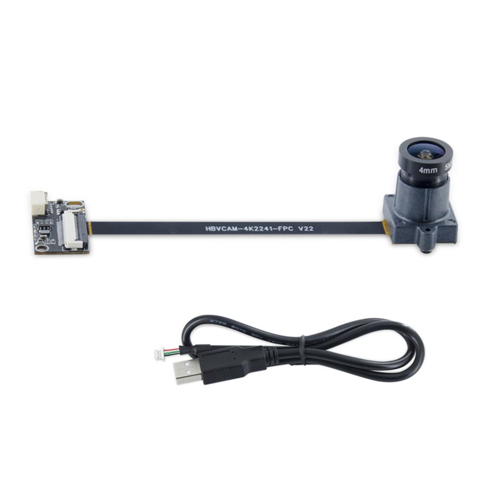Argzm 8MP USB2.0 Camera Module Versatile Use 3840x2160 MJPEG with 50cm 5P1.0MM USB Cable Wide Field of View 95/ 125