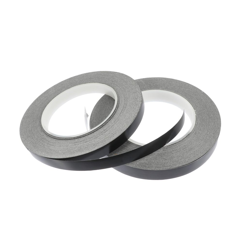 Anneome 2rolls Heavy Duty Double Sided Tape Adhesive Blackout Tape for Screen Repair Compact Easy Storage
