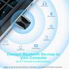 Hakimonoe Upgraded USB Bluetooth 5.4 Adapter for PC, Wireless USB Dongle for Laptop Desktop Windows 11 10 8.1 7, Plug n Play Bluetooth Headphones Headset Speaker Mouse Keyboard Printer Controller view 4
