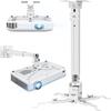 2-Be-Best Projector Mount 17-25.6" - Upgraded Adjustable Mounting Bigger Max Load 42 LBS / 19KG White Projector Mount Compatible with Epson Benq and Other 3 or 4 Holes Projectors in Office Home view 1