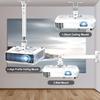 2-Be-Best Projector Mount 17-25.6" - Upgraded Adjustable Mounting Bigger Max Load 42 LBS / 19KG White Projector Mount Compatible with Epson Benq and Other 3 or 4 Holes Projectors in Office Home view 3