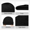 QIZYOQA Binoculars Beanie Hat for Men Women Winter Knit Cuffed Beanie Unisex Skull Caps Black view 4