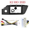 AYYDXRK 9 Inch 2din Car Fascia Compatible with Kia Rio K2 2020 Stereo Panel Dash Mount Installation Double Din Car DVD Frame Install Mount Kit view 3