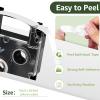 GREENCYCLE 10PK Compatible for XR-24WE XR-24WE2S AR-24WE 24mm 1" EZ Black on White Label Maker Tape for CWL300 KL-430 KL-820 KL-7000 KL-7200 KL-8100 KL-8200 KL-C500 Label Printer view 3