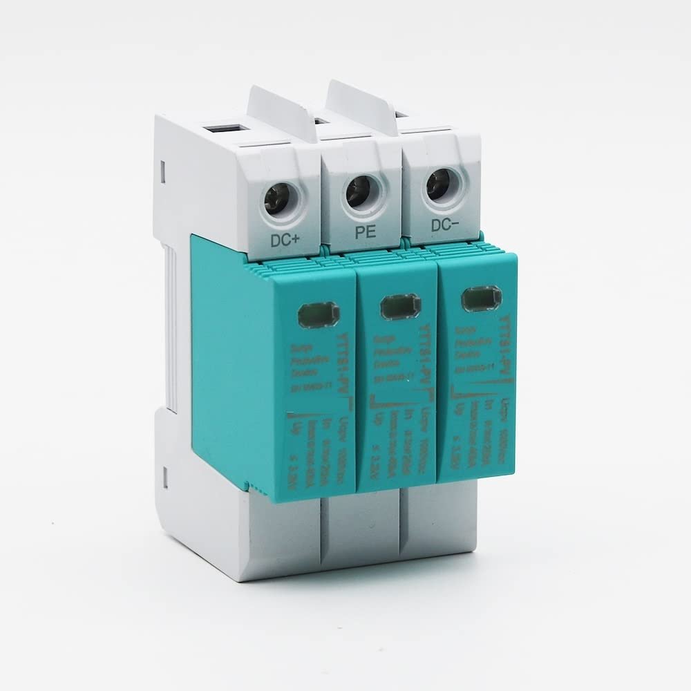 EYPVCLST Circuit Breaker DC SPD 3P 1000V 20KA~40ka DIN Rail Solar Outdoor Power Protection Protection Device Surge Protector Surge