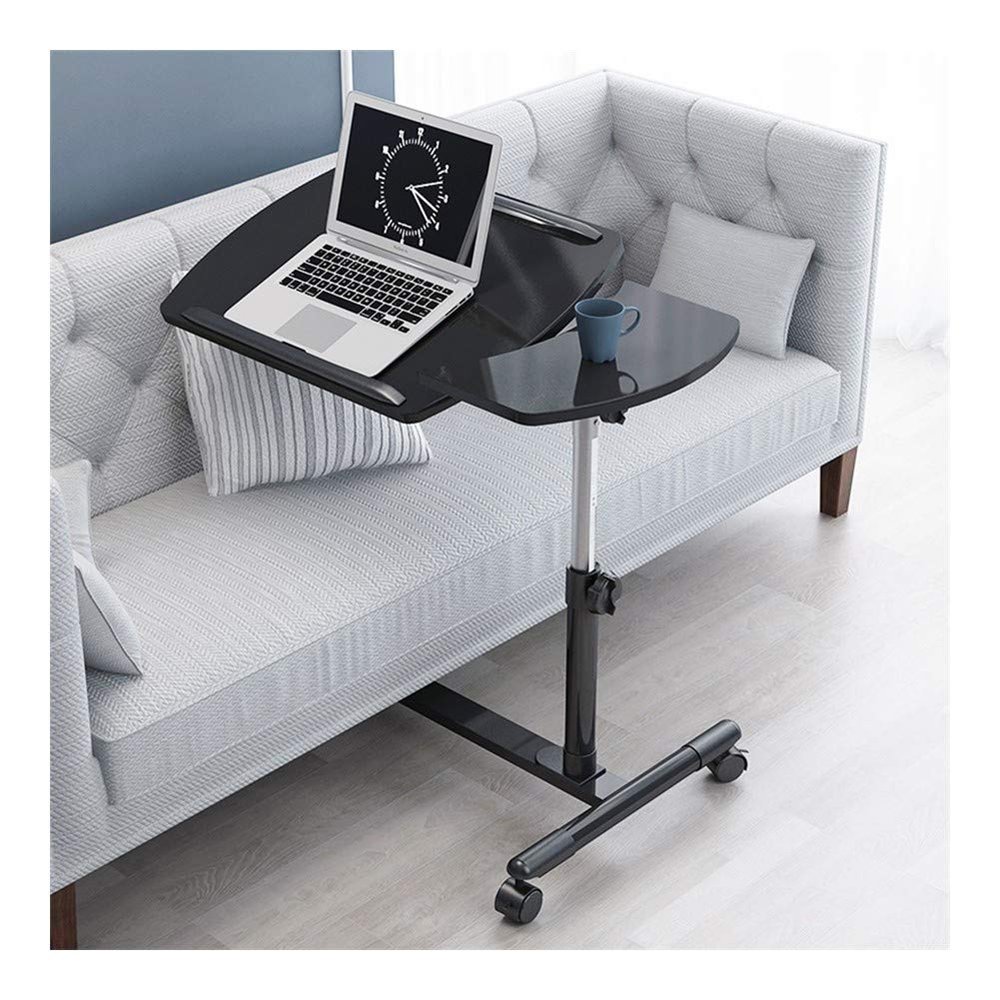 Adjustable Angle & Height Rolling Notebook Laptop Desk Stand Over Bed Sofa Table (Color : B) Fashionable