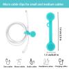JIYIN Magnetic Cable Ties, 8PCS Silicone Magnetic Cable Ties & Clips Cord Organizer Reusable Cord Twist Ties, USB Magnet Strap Ties for Wire Organizing Bookmark Whiteboard Fridge Magnets Storage view 2