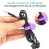 JIYIN Magnetic Cable Ties, 8PCS Silicone Magnetic Cable Ties & Clips Cord Organizer Reusable Cord Twist Ties, USB Magnet Strap Ties for Wire Organizing Bookmark Whiteboard Fridge Magnets Storage view 3
