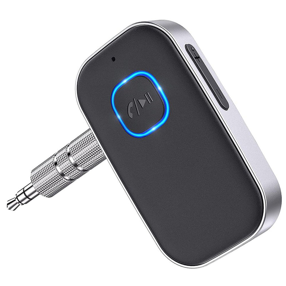 Boannice Bluetooth 5.0 Receiver with 3.5mm AUX Car Bluetooth Adapter, Sound Adapter for Car Stereo Home Stereo Headset Speakers, Hands-Free Calling, Noise Cancellation