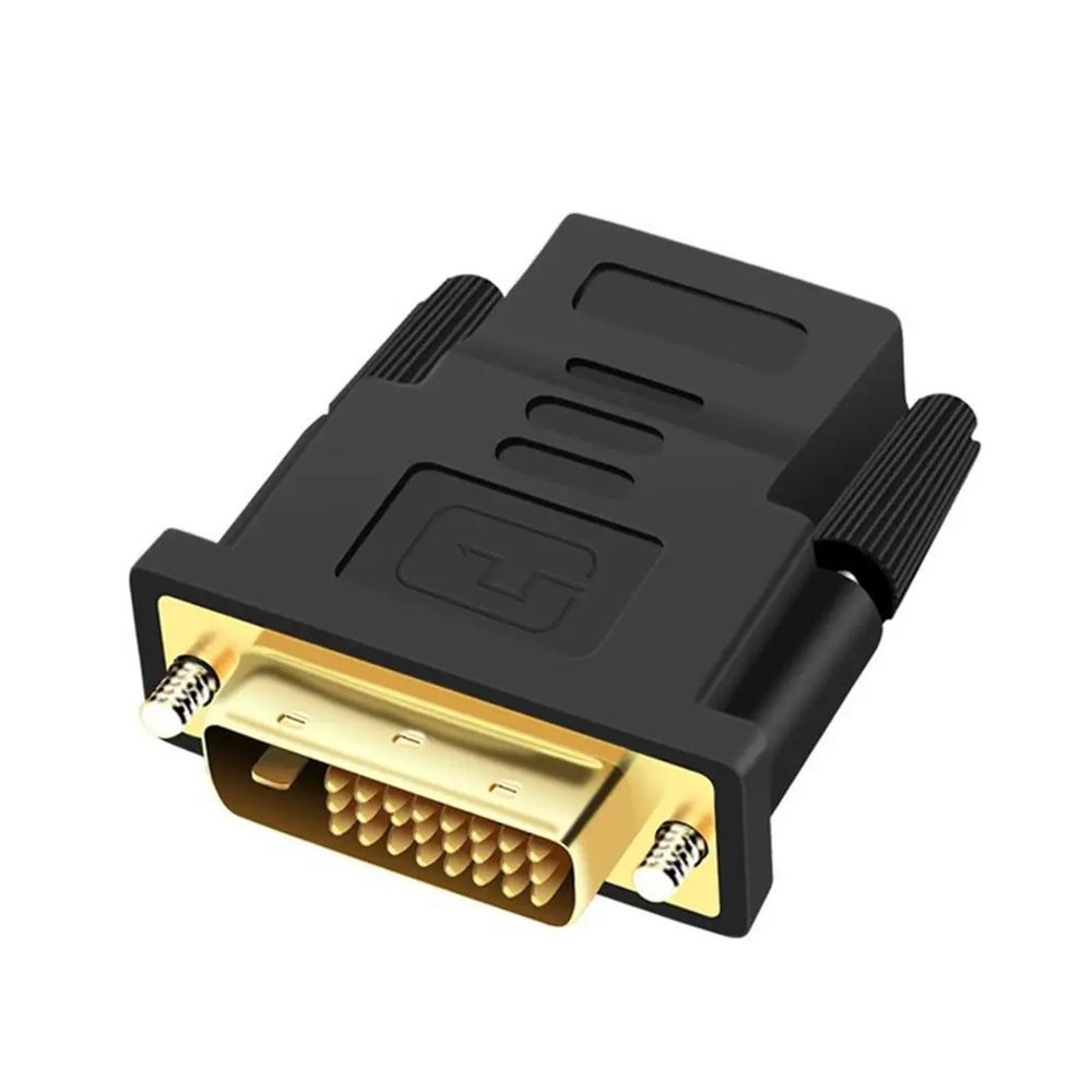 ACGTUY DVI to HDMI Adapter Bi-Directional DVI D 24+1 Male to HDMI Female Cable Connector Converter Compatible with The Projector HDMI to DV