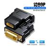 ACGTUY 1080P DVI to HDMI-Compatible Cable Adapter DVI Male to Female Bi-Directional Connector Converter Compatible with The PS-3 Projector TV Box view 2