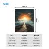 Mouses Pad Small Mouses Mat with Anti-Slip Rubber Base Divided Sea Pathway Mouses Pads for Man Woman Computer Mouses pad for Wireless Mouses Keyboard Mat Gaming Desk Pad for Home 7.9 x 9.5 in view 2