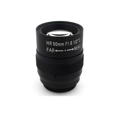 wangzhch HD Camera Lens CCTV 50mm Long Distance View C Mount F1.6 1/2" for Machine Vision Cameras