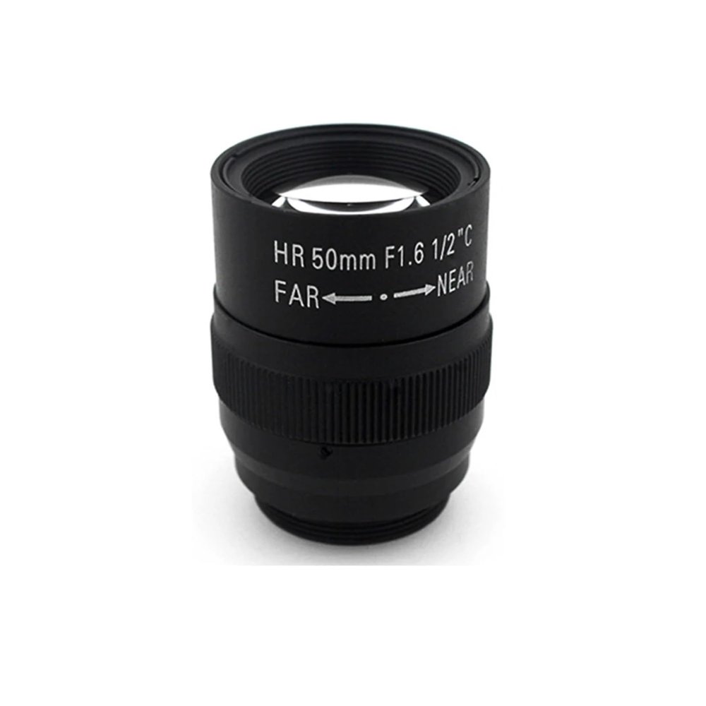 wangzhch HD Camera Lens CCTV 50mm Long Distance View C Mount F1.6 1/2" for Machine Vision Cameras
