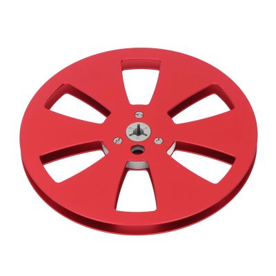1/4 7 Inch Universal Empty Tape Reel, Aluminum Alloy Sound Deck Recording Takeup Reel, for Studer (Red)