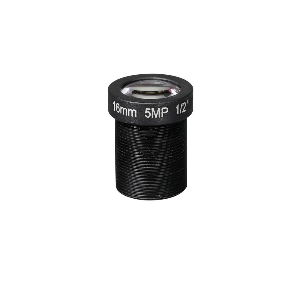 CCTV Camera Lens 5 Mega Pixel M12 X P0.5 Mount 1/2.5" F2.0 12MM 16MM 25MM Optional for IP Cameras(M12-5MP-16MM)