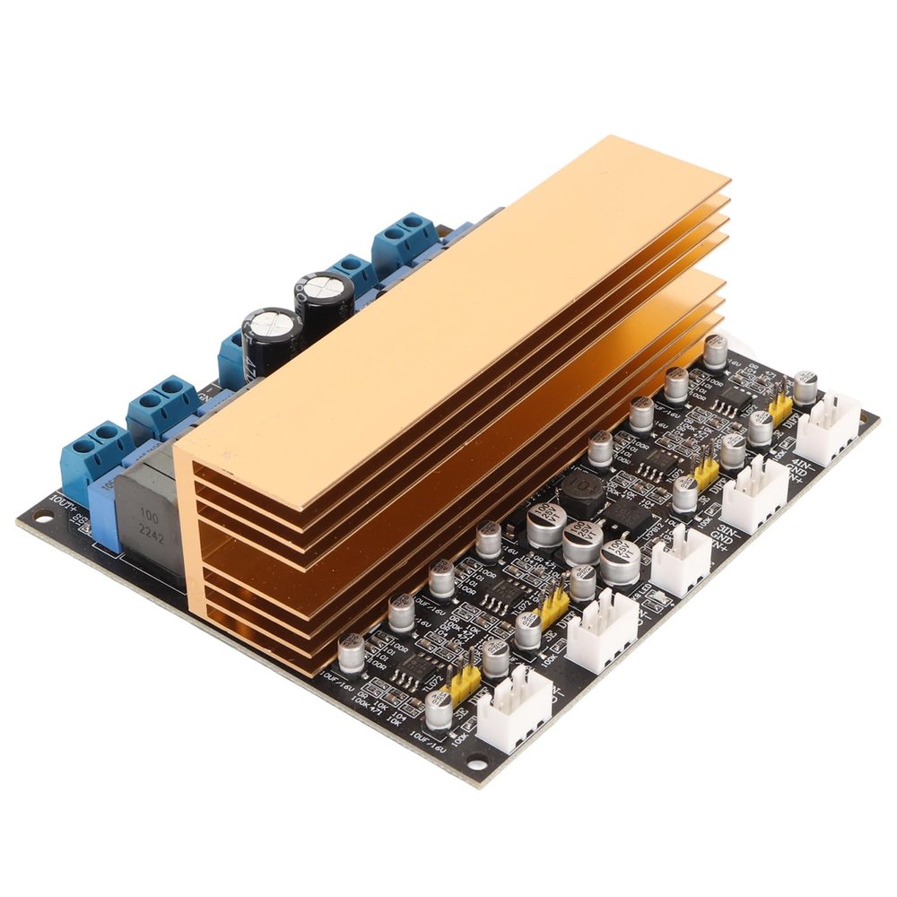 Brilluxa TPA55 Power Amplifier Board, Class D 4 Channel High Power Audio Digital Amplifier Module for Speaker System