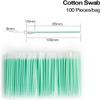 100pcs/bag Non-Woven Cotton swabs Dust-Proof Cleaning Wipes for Cleaning Laser Machine Focusing Lens Protection Window(Style C 100mm) view 2