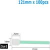 100pcs/bag Non-Woven Cotton swabs Dust-Proof Cleaning Wipes for Cleaning Laser Machine Focusing Lens Protection Window(Style B 121mm) view 2