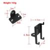 Coyktonty Aluminium Wall Bracket/Wall Mount Bracket for Bose Virtually Invisible 300 Speakers,Duty Speaker Mount Mounting Brackets,with mounting Screws Angle Adjustable. (Black+Black) view 3