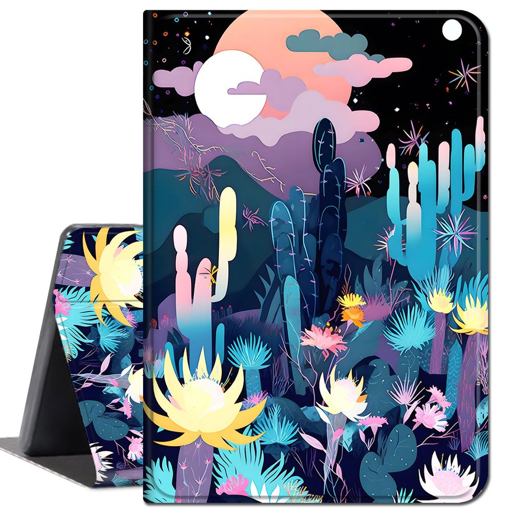 Case for iPad 10.2 Inch 2021/2020/2019, for iPad 9th/8th/7th Generation Case, Slim Lightweight Smart Shell Stand Cover with Auto Wake/Sleep for iPad 10.2 Inch,Wild Cactus Forest