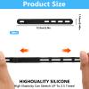 20 Pcs Black Silicone Cable Ties, Reusable Cable Straps Wire Organizer, Cable Management Cord Organizer for Fastening Earphone Phone Charger Home Office Desk Kitchen Appliances Cable Cords Wires view 2