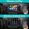 Junsun 13.1 inch [6G+128G] Car Radio Stereo for Chevy Silverado GMC Sierra 2014-2018 with GPS Wireless CarPlay Android Auto view 2