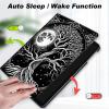 Case for iPad (9.7-Inch, 2018/2017 Model, 6th/5th Generation), Slim Lightweight Smart Shell Stand Cover with Auto Wake/Sleep Case for iPad 9.7 Inch 2018/2017,Black White Tree Moon view 3