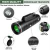 Super High Power 40X60 Monocular Telescope Portable Night Vision HD Zoom Monocular Binoculars Pocket Telescope for Bird Watching Travel Hunting Hiking,B view 2