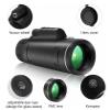 Super High Power 40X60 Monocular Telescope Portable Night Vision HD Zoom Monocular Binoculars Pocket Telescope for Bird Watching Travel Hunting Hiking,B view 3