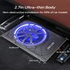 Znclces 2025 Upgraded 10" 1200W Slim Under Seat Powered Car Subwoofer, Car/Truck Sub Built in Amplifier for Outstanding Heat Dissipation, Powerful bass and Blue LED Ambient Light (Blue Light) view 4
